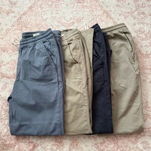 Men's Marine Layer Slim Fit Pants- Blue, Beige, Black
